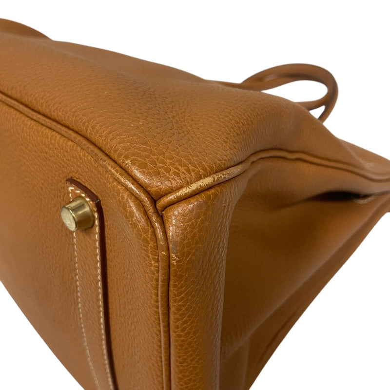 エルメス HERMES バーキン35 ▢E刻 ゴールド ゴールド金具 トゴ レディース ハンドバッグ