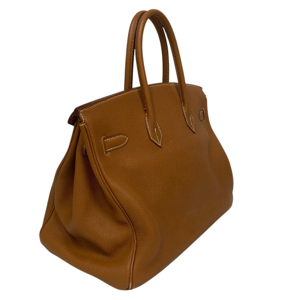 エルメス HERMES バーキン35 ▢E刻 ゴールド ゴールド金具 トゴ レディース ハンドバッグ