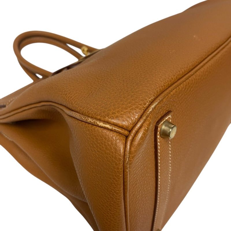 エルメス HERMES バーキン35 ▢E刻 ゴールド ゴールド金具 トゴ レディース ハンドバッグ