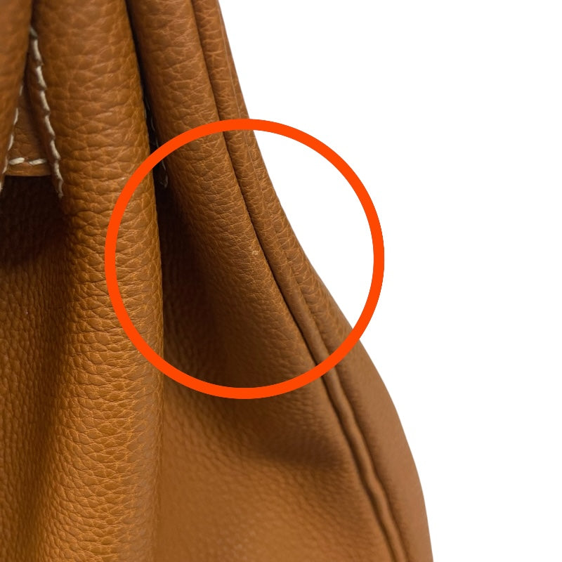 エルメス HERMES バーキン35 ▢E刻 ゴールド ゴールド金具 トゴ レディース ハンドバッグ