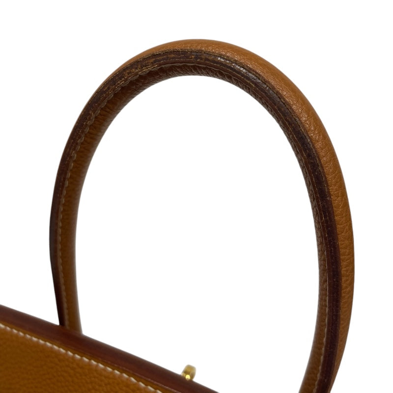 エルメス HERMES バーキン35 ▢E刻 ゴールド ゴールド金具 トゴ レディース ハンドバッグ