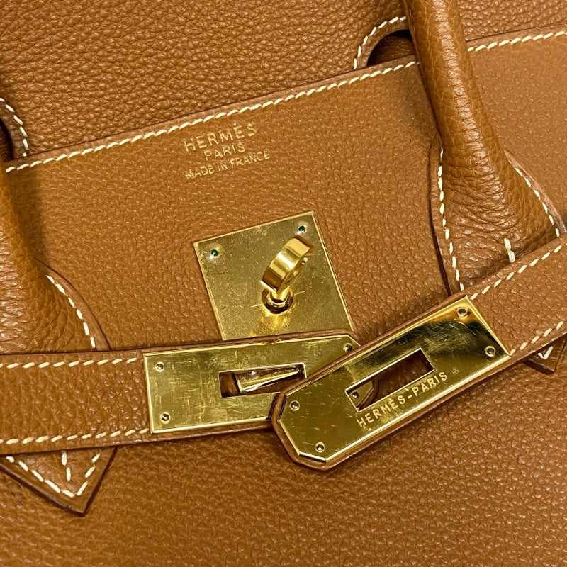 エルメス HERMES バーキン35 ▢E刻 ゴールド ゴールド金具 トゴ レディース ハンドバッグ