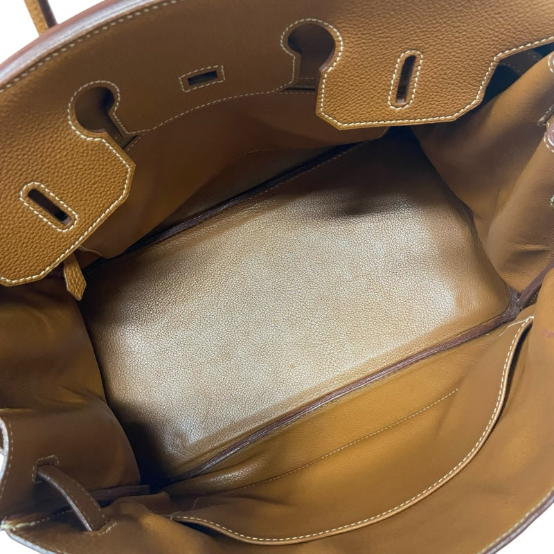 エルメス HERMES バーキン35 ▢E刻 ゴールド ゴールド金具 トゴ レディース ハンドバッグ