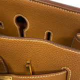 エルメス HERMES バーキン35 ▢E刻 ゴールド ゴールド金具 トゴ レディース ハンドバッグ