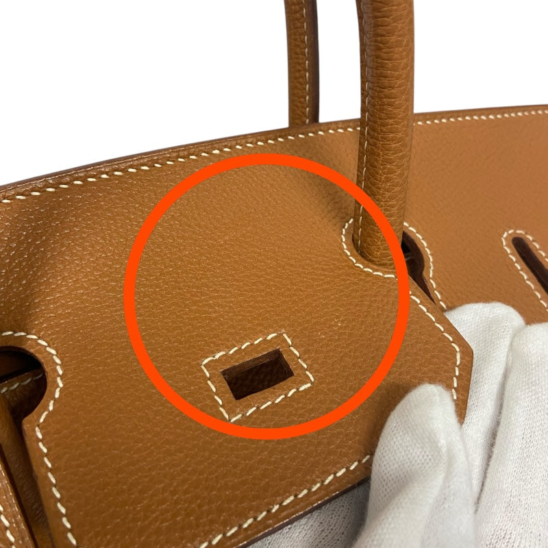 エルメス HERMES バーキン35 ▢E刻 ゴールド ゴールド金具 トゴ レディース ハンドバッグ
