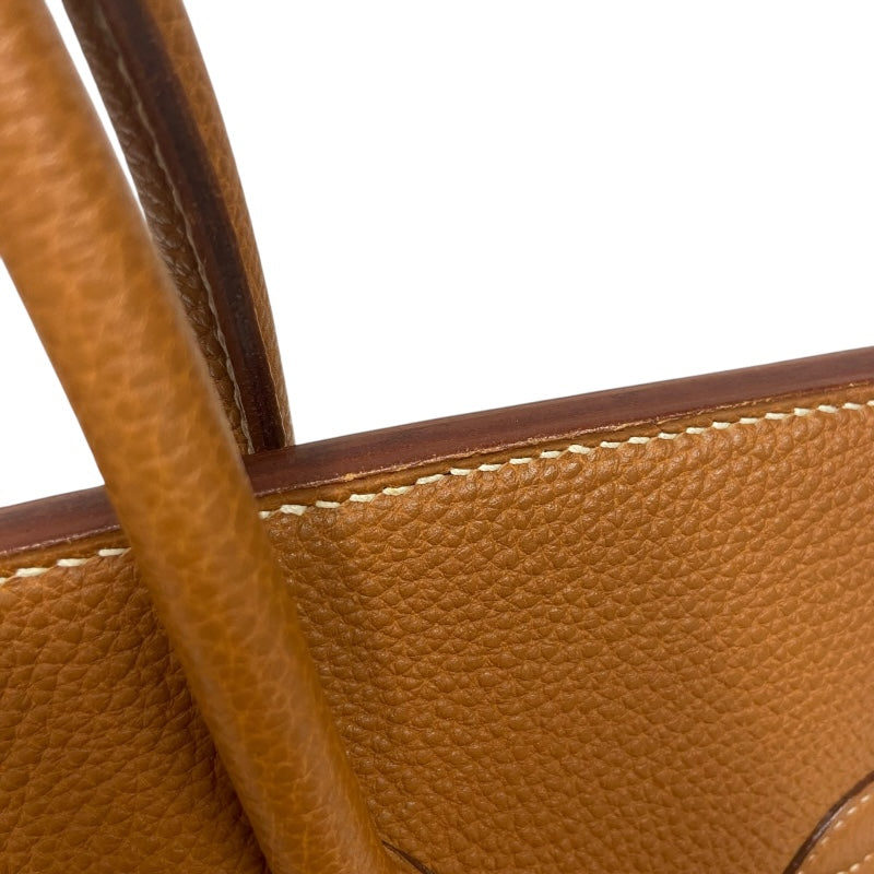 エルメス HERMES バーキン35 ▢E刻 ゴールド ゴールド金具 トゴ レディース ハンドバッグ