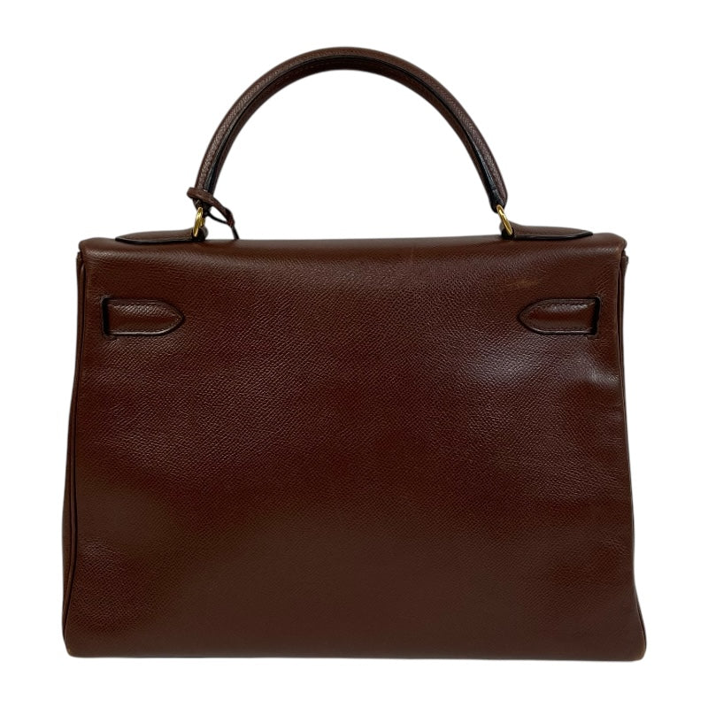 エルメス HERMES ケリー32　内縫い 〇Y刻 ブラウン ゴールド金具 クシュベル レディース ハンドバッグ