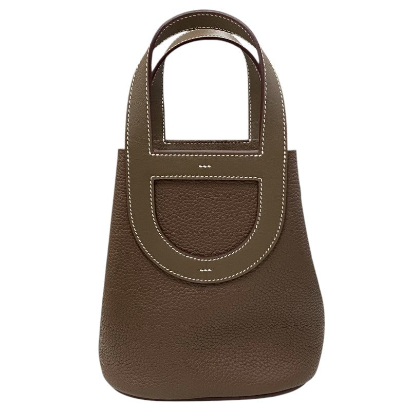 エルメス HERMES インザループ18 W刻 エトゥープ シルバー金具 トリヨン レディース ハンドバッグ