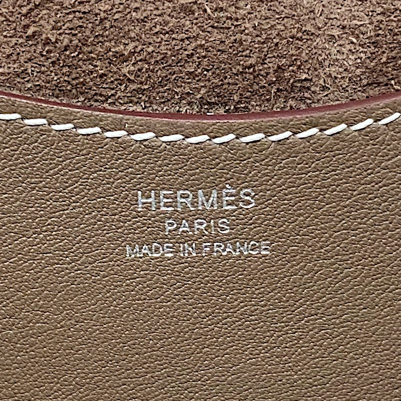 エルメス HERMES インザループ18 W刻 エトゥープ シルバー金具 トリヨン レディース ハンドバッグ