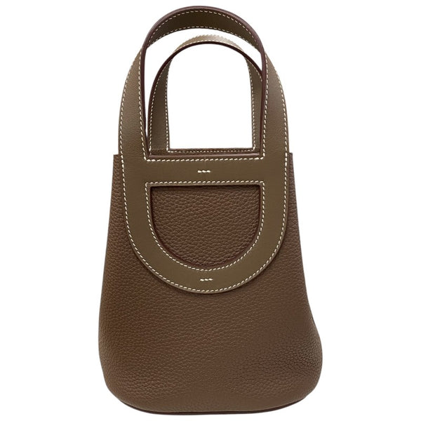 エルメス HERMES インザループ18 W刻 エトゥープ シルバー金具 トリヨン レディース ハンドバッグ