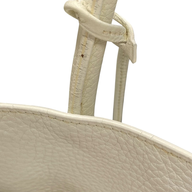 エルメス HERMES ショルダーバーキン □J刻 ホワイト シルバー金具 トリヨンクレマンス レディース ショルダーバッグ