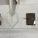 エルメス HERMES ショルダーバーキン □J刻 ホワイト シルバー金具 トリヨンクレマンス レディース ショルダーバッグ