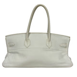 エルメス HERMES ショルダーバーキン □J刻 ホワイト シルバー金具 トリヨンクレマンス レディース ショルダーバッグ