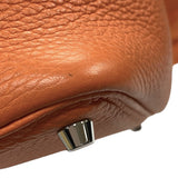 エルメス HERMES ピコタンロックPM □R刻 オレンジ シルバー金具 トリヨン レディース ハンドバッグ