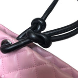 シャネル CHANEL カンボンライン ラージトートバッグ A25169 ピンク×ブラック ラムスキン レディース トートバッグ