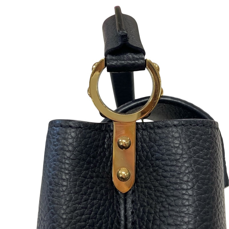 ルイ・ヴィトン LOUIS VUITTON カプシーヌMINI M56071 ブラック トリヨン レディース ショルダーバッグ