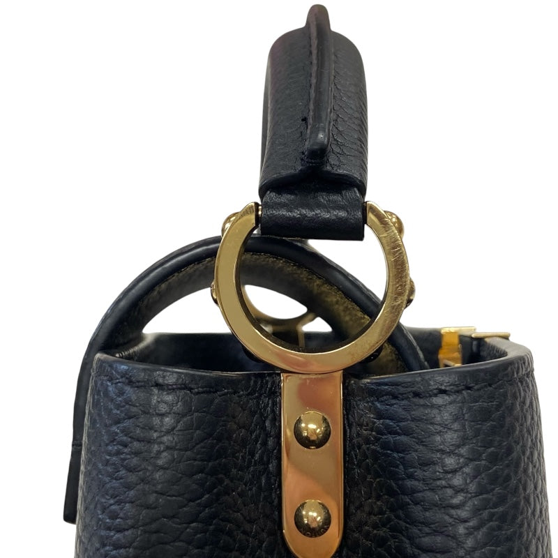 ルイ・ヴィトン LOUIS VUITTON カプシーヌMINI M56071 ブラック トリヨン レディース ショルダーバッグ