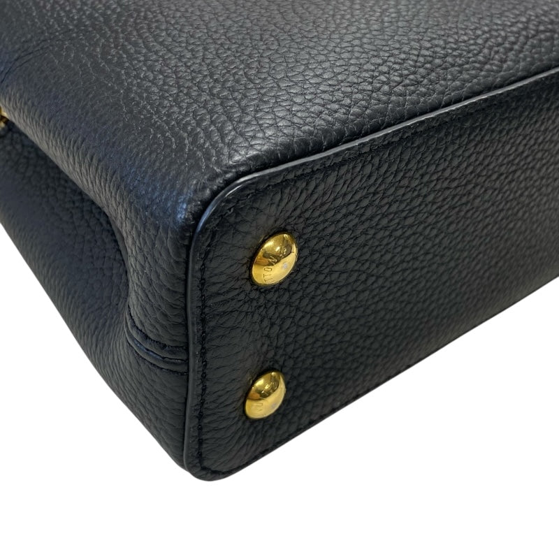 ルイ・ヴィトン LOUIS VUITTON カプシーヌMINI M56071 ブラック トリヨン レディース ショルダーバッグ