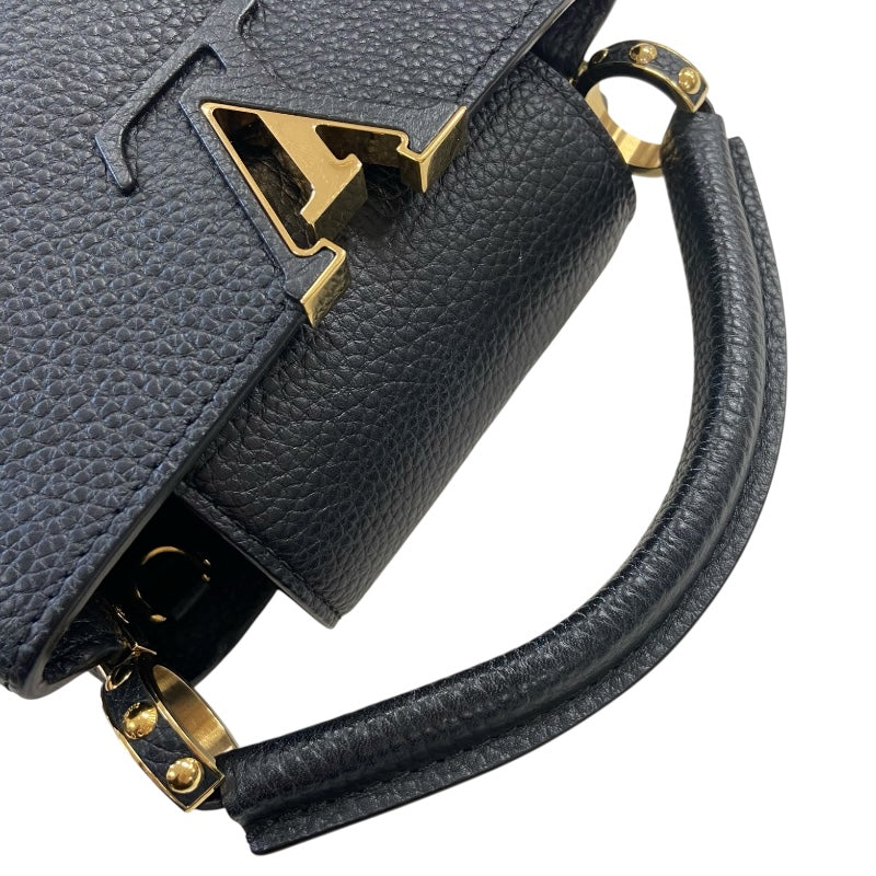 ルイ・ヴィトン LOUIS VUITTON カプシーヌMINI M56071 ブラック トリヨン レディース ショルダーバッグ