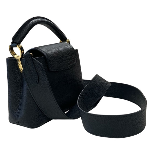 ルイ・ヴィトン LOUIS VUITTON カプシーヌMINI M56071 ブラック トリヨン レディース ショルダーバッグ