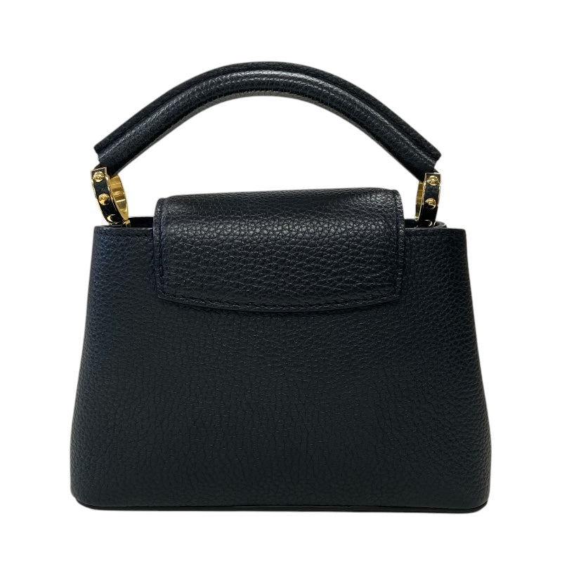 ルイ・ヴィトン LOUIS VUITTON カプシーヌMINI M56071 ブラック トリヨン レディース ショルダーバッグ