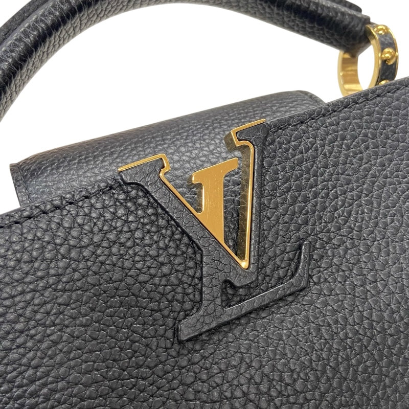 ルイ・ヴィトン LOUIS VUITTON カプシーヌMINI M56071 ブラック トリヨン レディース ショルダーバッグ