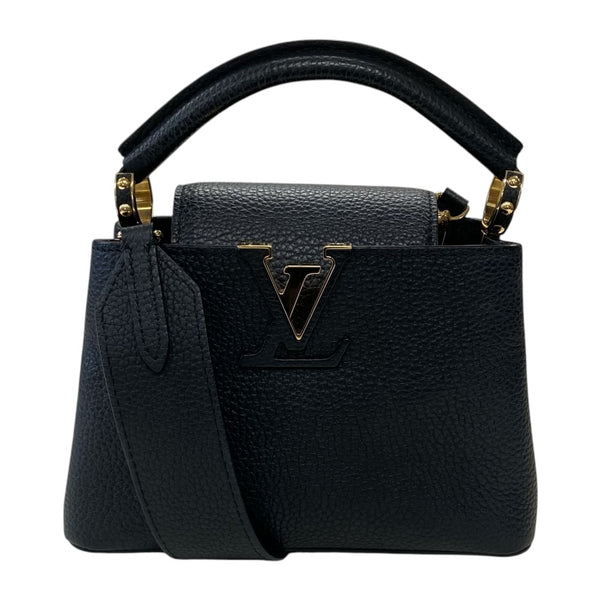 ルイ・ヴィトン LOUIS VUITTON カプシーヌMINI M56071 ブラック トリヨン レディース ショルダーバッグ