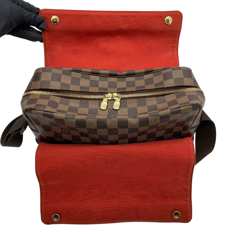 ルイ・ヴィトン LOUIS VUITTON ナヴィグリオ N45255 ブラウン ダミエ・エベヌ レディース ショルダーバッグ