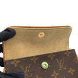 ルイ・ヴィトン LOUIS VUITTON ポシェットフロランティーヌ M51855 ブラウン モノグラムキャンバス レディース ポーチ