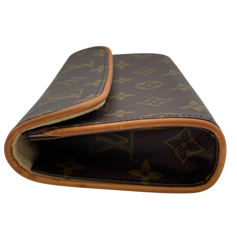 ルイ・ヴィトン LOUIS VUITTON ポシェットフロランティーヌ M51855 ブラウン モノグラムキャンバス レディース ポーチ