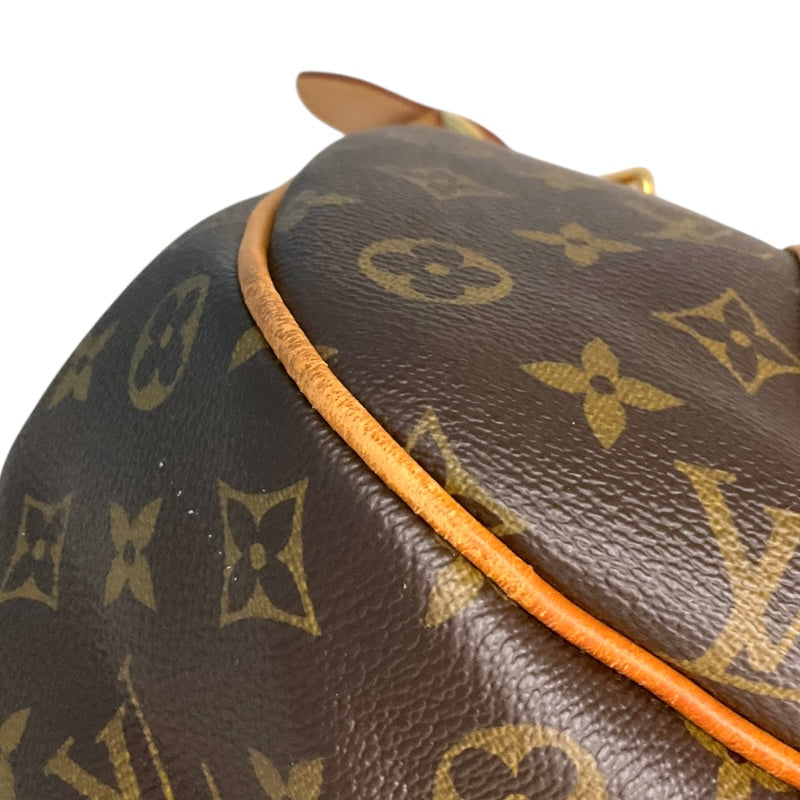 ルイ・ヴィトン LOUIS VUITTON ｶﾞﾘｴﾗPM M56382 ブラウン/ゴールド金具 PVCコーティングキャンバス モノグラム ユニセックス トートバッグ