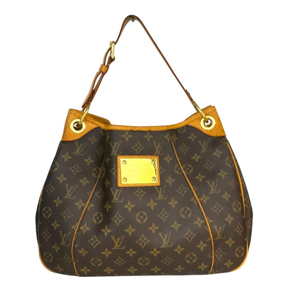 ルイ・ヴィトン LOUIS VUITTON ｶﾞﾘｴﾗPM M56382 ブラウン/ゴールド金具 PVCコーティングキャンバス モノグラム ユニセックス トートバッグ