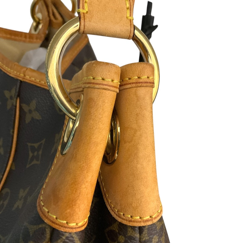 ルイ・ヴィトン LOUIS VUITTON ｶﾞﾘｴﾗPM M56382 ブラウン/ゴールド金具 PVCコーティングキャンバス モノグラム ユニセックス トートバッグ