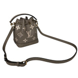 ルイ・ヴィトン LOUIS VUITTON ナノ・ノエ M46291 トゥルトレールクレーム バイカラーモノグラム・アンプラント レディース ショルダーバッグ