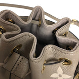 ルイ・ヴィトン LOUIS VUITTON ナノ・ノエ M46291 トゥルトレールクレーム バイカラーモノグラム・アンプラント レディース ショルダーバッグ