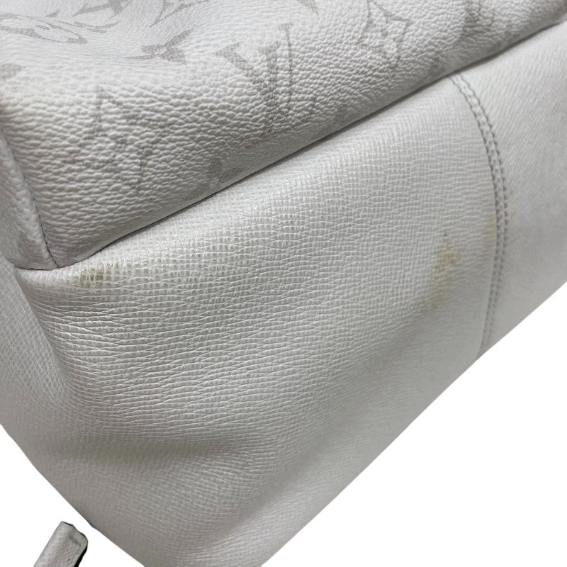 ルイ・ヴィトン LOUIS VUITTON ディスカバリー・バックパックPM M30953 ホワイト タイガ・レザー/モノグラム・キャンバス メンズ リュック・デイパック