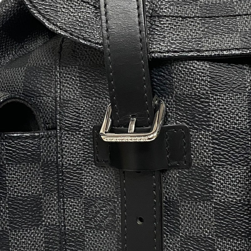 ルイ・ヴィトン LOUIS VUITTON クリストファー MM N41379 ダミエ・グラフィット メンズ リュック デイパック バックパック