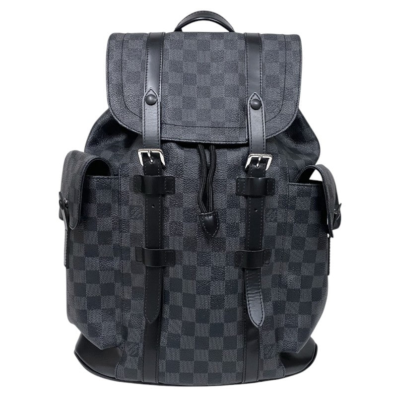 ルイ・ヴィトン LOUIS VUITTON クリストファー MM N41379 ダミエ・グラフィット メンズ リュック デイパック バックパック
