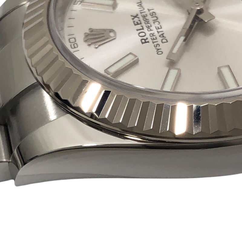 ロレックス ROLEX デイトジャスト41 ランダムシリアル 126334 シルバー オイスターブレス SS/K18WG 自動巻き メンズ 腕時計