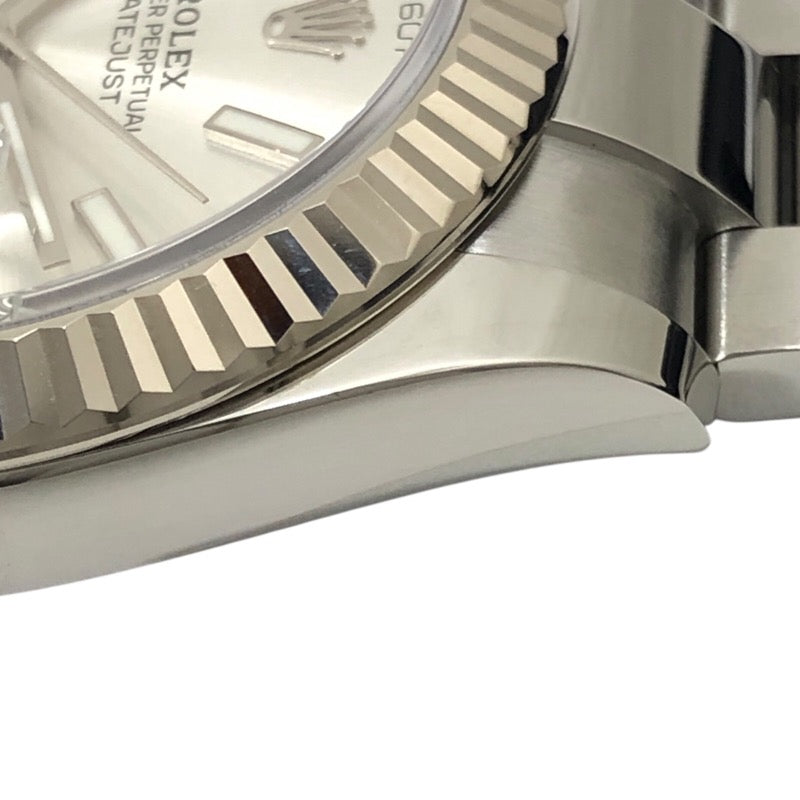 ロレックス ROLEX デイトジャスト41 ランダムシリアル 126334 シルバー オイスターブレス SS/K18WG 自動巻き メンズ 腕時計