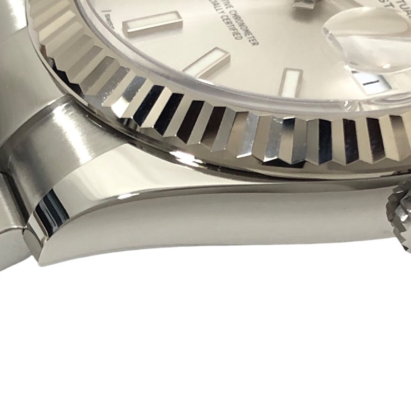 ロレックス ROLEX デイトジャスト41 ランダムシリアル 126334 シルバー オイスターブレス SS/K18WG 自動巻き メンズ 腕時計