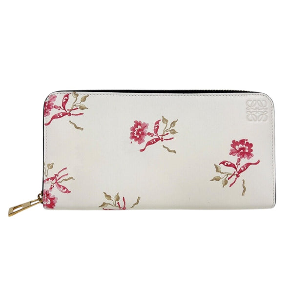 ひ*ぃ様 LOEWE アナグラム　ベージュレザー長財布 ゴールド金具 LOEWE】ロエベ ジップアラウンドウォレット 長財布レディース