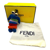 フェンディ FENDI バッグチャーム ブルー/グリーン/ピンク/レッド/オレンジ コットン レザー ユニセックス チャーム
