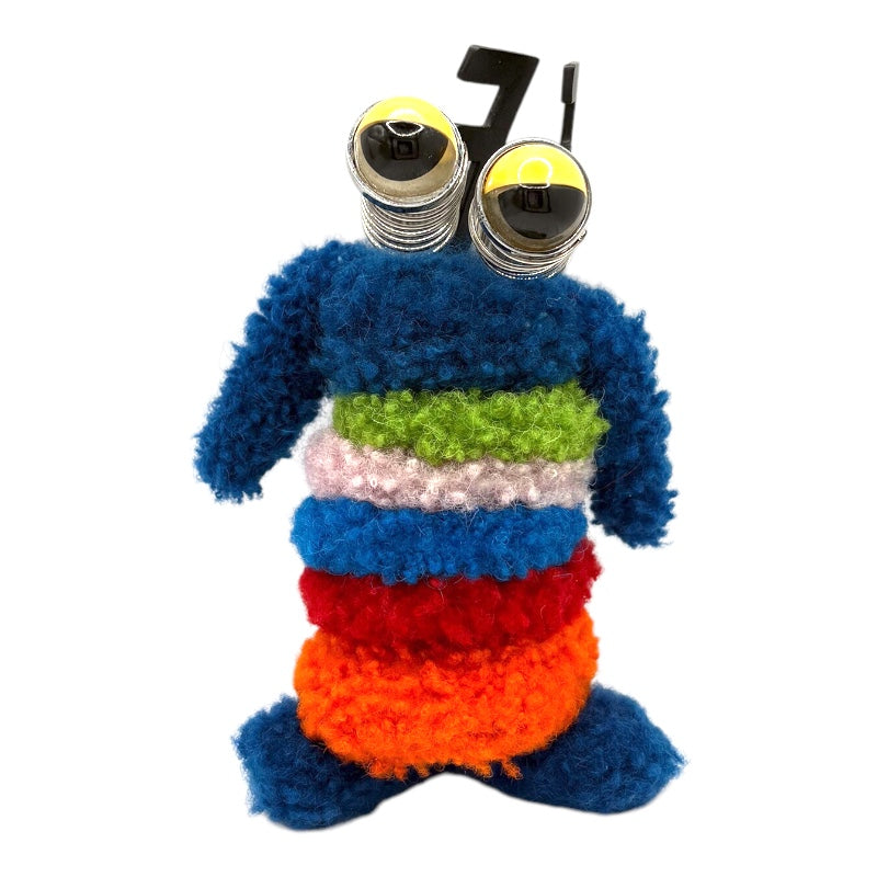 フェンディ FENDI バッグチャーム ブルー/グリーン/ピンク/レッド/オレンジ コットン レザー ユニセックス チャーム