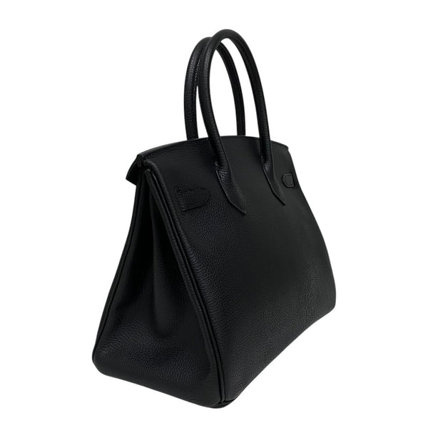エルメス HERMES バーキン30 □L刻 ブラック シルバー金具 ヴァッシュリエージュ レディース ハンドバッグ