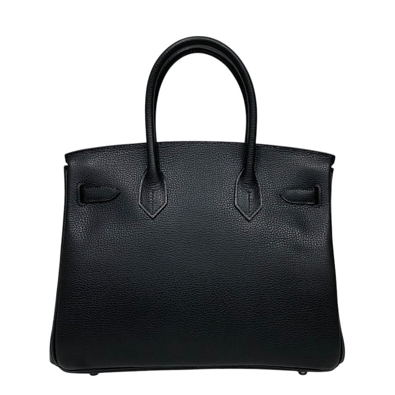 エルメス HERMES バーキン30 □L刻 ブラック シルバー金具 ヴァッシュリエージュ レディース ハンドバッグ