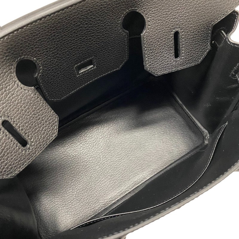 エルメス HERMES バーキン30 □L刻 ブラック シルバー金具 ヴァッシュリエージュ レディース ハンドバッグ
