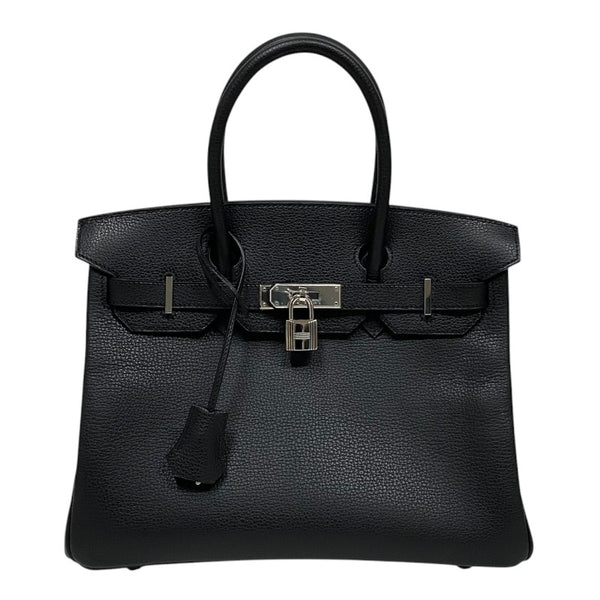 エルメス HERMES バーキン30 □L刻 ブラック シルバー金具 ヴァッシュリエージュ レディース ハンドバッグ