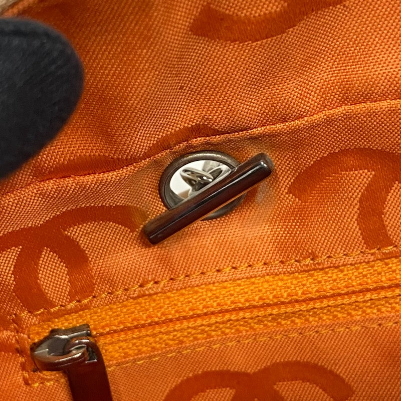 シャネル CHANEL カンボンライン ボーリングバッグ A25171 ベージュ シルバー金具 レザー レディース ショルダーバッグ
