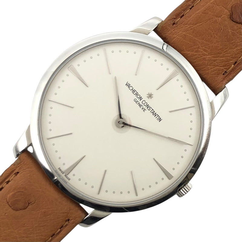 ヴァシュロン・コンスタンタン VACHERON CONSTANTIN パトリモニ マニュアル ワインディング 81180/000G シルバー K18WG 手巻き メンズ 腕時計